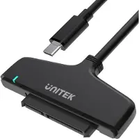 UNITEK Y-1096A Interface kaart/adapter SATA, Docking station + USB-hub, Zwart