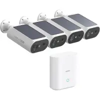 Aosu SolarCam P1 SE - 4 Beveiligingscamera’s met 2K Resolutie - Zonne-energie - 2-Weg Audio - AI