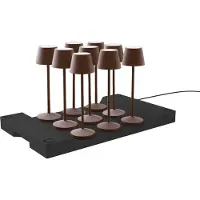 Lumisky Set van 9 tafellampen met voet. H25CM EMILY