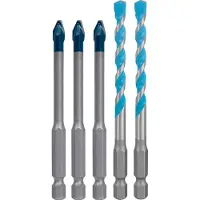Bosch EXPERT Tegelborenset HEX-9 | 5-delig | HardCeramic | 3x HEX-9 HardCeramic 6mm + 2x CYL-3 Steenboor 6mm - 2608902313