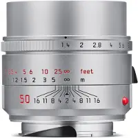 Leica Hybride lens Summilux M 50 mm f/1.4 ASPH Adonized silver afwerking