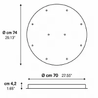 Lodes - Accessoires Rozet voor 14 pendellampen Mat wit