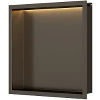 Brauer Inbouwthermostaat set black edition met drukknoppen incl baduitloop mat zwart