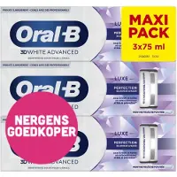 Oral-B 9x Tandpasta Luxe Perfection Whiteness 3x75 ml
