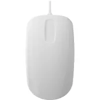 Contour Design Active Key AK-PMH3 Medische Muis, Wit Bedrade hygiënische muis met scroll-sensor voor glanzende oppervlakken