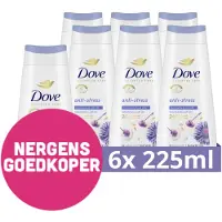 Dove nu voor 11,99: 6x Douchecrème Anti-Stress 225 ml