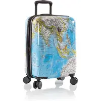 Heys Trolley 'Black Camo' lichtblauw / lichtgeel / grijs / zwart