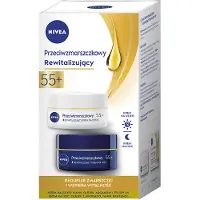 Nivea SET PRZECIWZMARSZCZKOWY+ MODELUJACY KREM NA NOC 55+ 50ML + PRZECIWZMARSZCZKOWY+ MODELUJACY KREM NA DZIEŃ 55+ 50ML