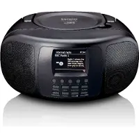 Lenco SCD‑6000BK Draagbare Internet‑Radio met DAB+/FM, Bluetooth en CD‑speler – Zwart