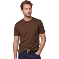Born with Appetite T-shirt ronde hals bruin