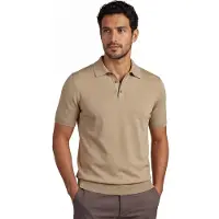 Bugatti Beige katoenen poloshirt