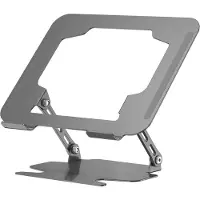 Wiwu Laptop Standaard universeel - Verstelbaar & Inklapbaar - Ergonomische Bureauhouder - Voor 10-17 inch Laptops - Grijs