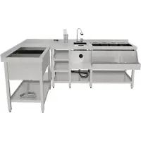 MonsterShop Luxe Modulair Cocktail Bar Station met Ijsbak