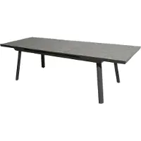 Lesli Living Lagos - Uittrektafel 130/160x75cm - Antraciet