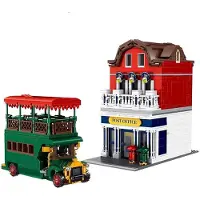 Mould King - 11001 - The Post Office With Led Parts - is compatibel met het bekende merk.