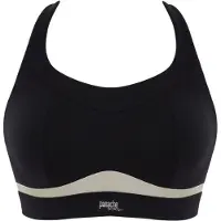 Panache - Freedom Non Wired Non Padded Sport BH - Black/Chalk - 70E