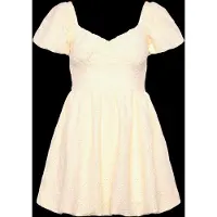 Gina Tricot mini-jurk met bloemige stitching met gaatjes