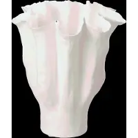 J-Line Vase calyx ceramic white medium