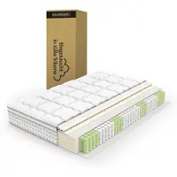 Merax 7-zone pocketverenmatras 140x190 cm - 25 cm hoge koudschuim hybride matras - ergonomisch ontwerp - OEKO-TEX gecertificeerd