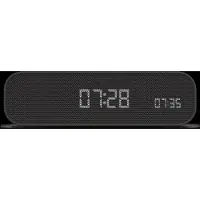 Kreafunk - Wekker & weklamp - Bluetooth-luidspreker & draadloos opladen - 1 stuk - Zwart