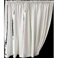 Mimou Grace Café Curtain Double Width 290x85 Cm - Gordijnlengtes Polyester Nature - WIC2308