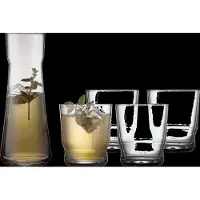 Lyngby Glas Karafset Glas Lissabon Clear 1 L (5-delig)