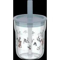 Mepal Mio kinderglas 250 ml met rietje Little Dutch - Forest Friends