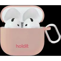 Holdit Solid Silicone Case voor de Apple AirPods 5 / 4 - Bare Pink
