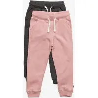 Minymo - Kid's Basic 37 Sweat Pants (2-Pack) - Trainingsbroek 146, roze