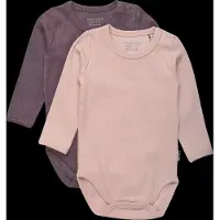 Minymo - Kid's Body L/S (2-Pack) - Ondergoed 68, roze
