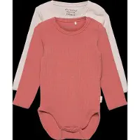Minymo - Kid's Body L/S (2-Pack) - Ondergoed 80, roze