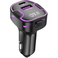 XO Transmitter FM BCC12 Bluetooth MP3 autolader 3,1A zwart, Auto-adapter, Zwart