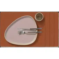 Lind DNA Placemat Square L Nupo Rust (Set van 4)-35 x 45 cm