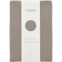 Södahl organic Calm Hoeslaken topper 180 x 200 x 8 cm Taupe