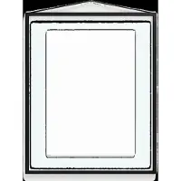 MOEBE lijst 40x50 cm Transparent, Black
