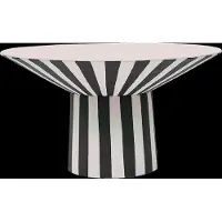 OYOY Toppu centerpiece hoog Ø30x17 cm White-black