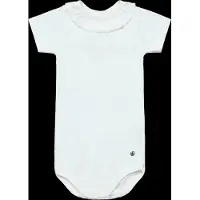 Petit Bateau Baby Rompers A0a0r Body Mc Collerette - Wit - Maat 80
