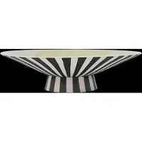 OYOY Toppu centerpiece laag Ø39x10,5 cm Vanilla-black-white