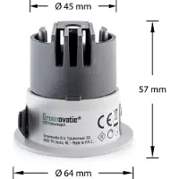 Groenovatie LED Inbouwspot 5W CREE - Rond - Kantelbaar - Dimbaar - Wit/Wit