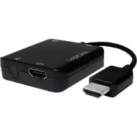 Logilink CV0106 HDMI Adapter [1x HDMI-stekker - 1x HDMI-bus, Toslink-bus (ODT)] Zwart 0.1 m