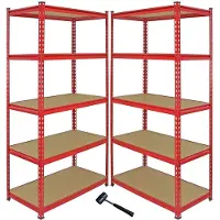 Monster Racking Hoekstellingbundel z-rax - rood - hoek + 2 rekken - boutloos