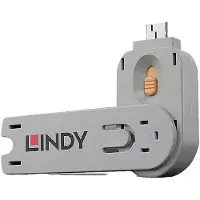 Lindy Sleutel voor USB-A-poort USB Type A Port Blocker Key - USB-Portblocker Oranje Sleutelslot Incl. 1 sleutel 40623