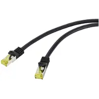 Renkforce RF-4995168 RJ45 Netwerkkabel, patchkabel CAT 6a (losse kabel CAT 7) S/FTP 20.00 m Zwart TPE-mantel, Flexibel, Vlambestendig 1 stuk(s)