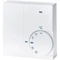 Eberle Ruimtethermostaat H7.5xB7.5xD2.55cm Wit