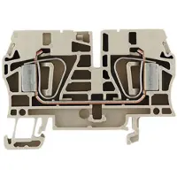 Weidmuller 1608620000-50 Doorgangsserieklem Spanveer Donkerbeige 50 stuk(s) Piece