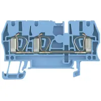 Weidmuller 1608550000-100 Doorgangsserieklem Spanveer Blauw 100 stuk(s)