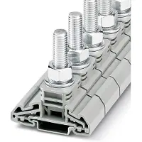 Phoenix Contact 3049505 Verbinder voor hoge stroomsterkten 32 mm Boutaansluiting Grijs 10 stuk(s) Piece