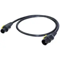 Neutrik Stroom Aansluitkabel [1x PowerCon-bus - 1x PowerCon-stekker] 1.5 m Zwart, Geel