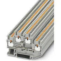 Phoenix Contact 3210936 Doorgangsserieklem 5.2 mm Snelaansluiting Grijs 50 stuk(s)
