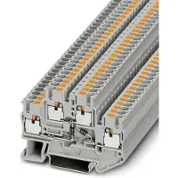 Phoenix Contact 3211443 Doorgangsserieklem 5.2 mm Snelaansluiting Grijs 50 stuk(s) Piece